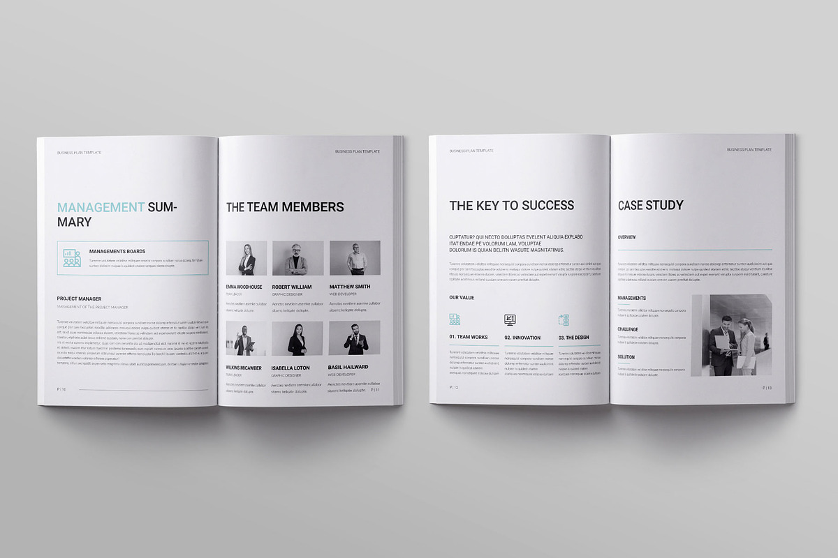 Business Plan Brochure Template, a Brochure Template by ElvinPrint (Photo 5 of 9)