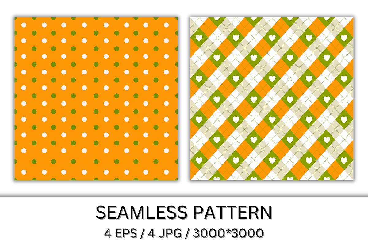 Orange Seamless Pattern, a Pattern Graphic by wind mill (Photo 2 of 4)