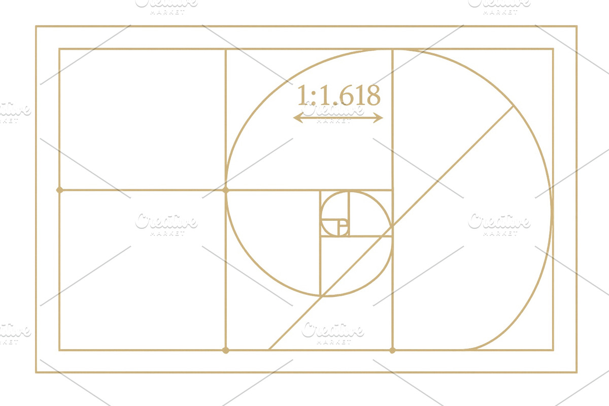 Golden ratio layout demonstrated, an Illustration by ZinetroN