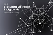 8 Blockchain Backgrounds Set 5, a Texture Graphic by karetniy (Thumbnail 1 of 5)