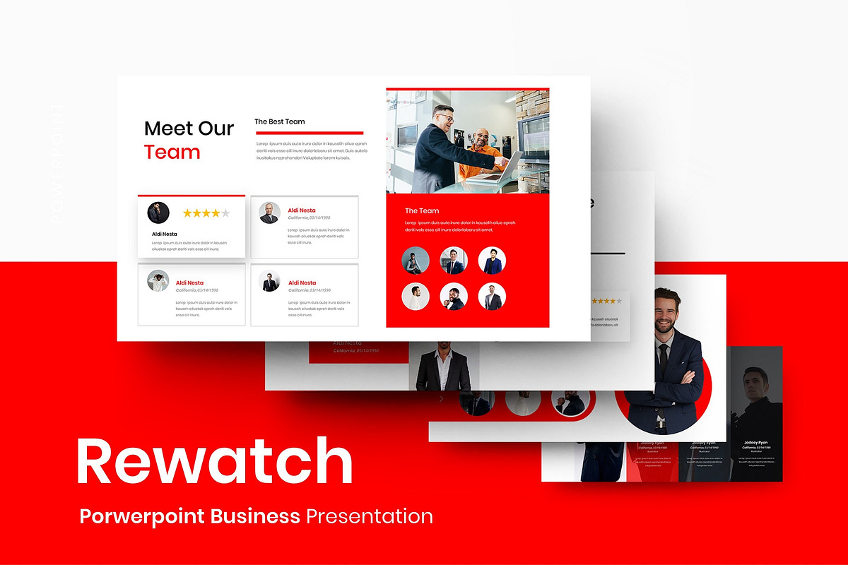 Rewatch – Business PowerPoint Templa, a Presentation Template by Dens Creative Studio (Photo 1 of 6)