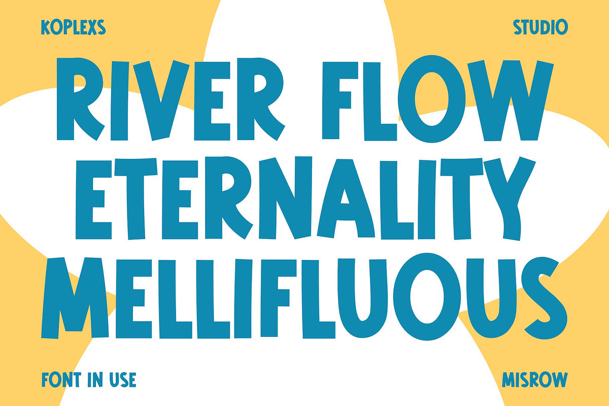 Misrow - Bold Playful Display Font, a Handwritten Font by Koplexs Studio (Photo 3 of 10)