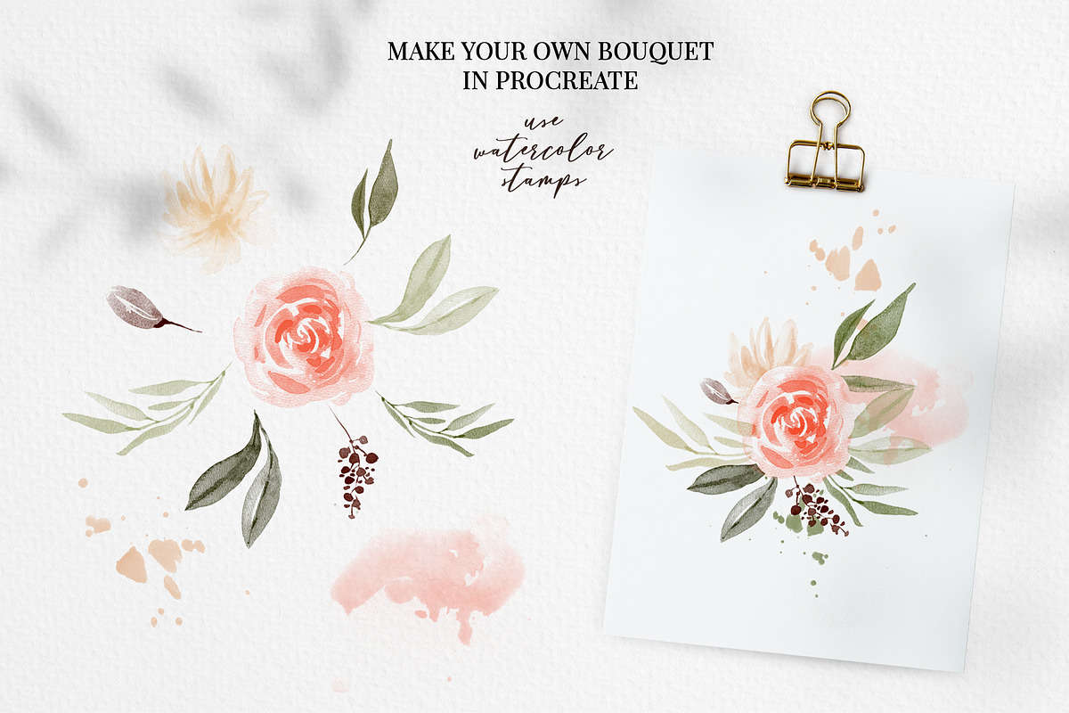 Watercolor brushes for Procreate, a Brush Add-On by anastasiia.art (Photo 5 of 12)