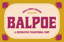 Balpoe – Decorative Traditional Font