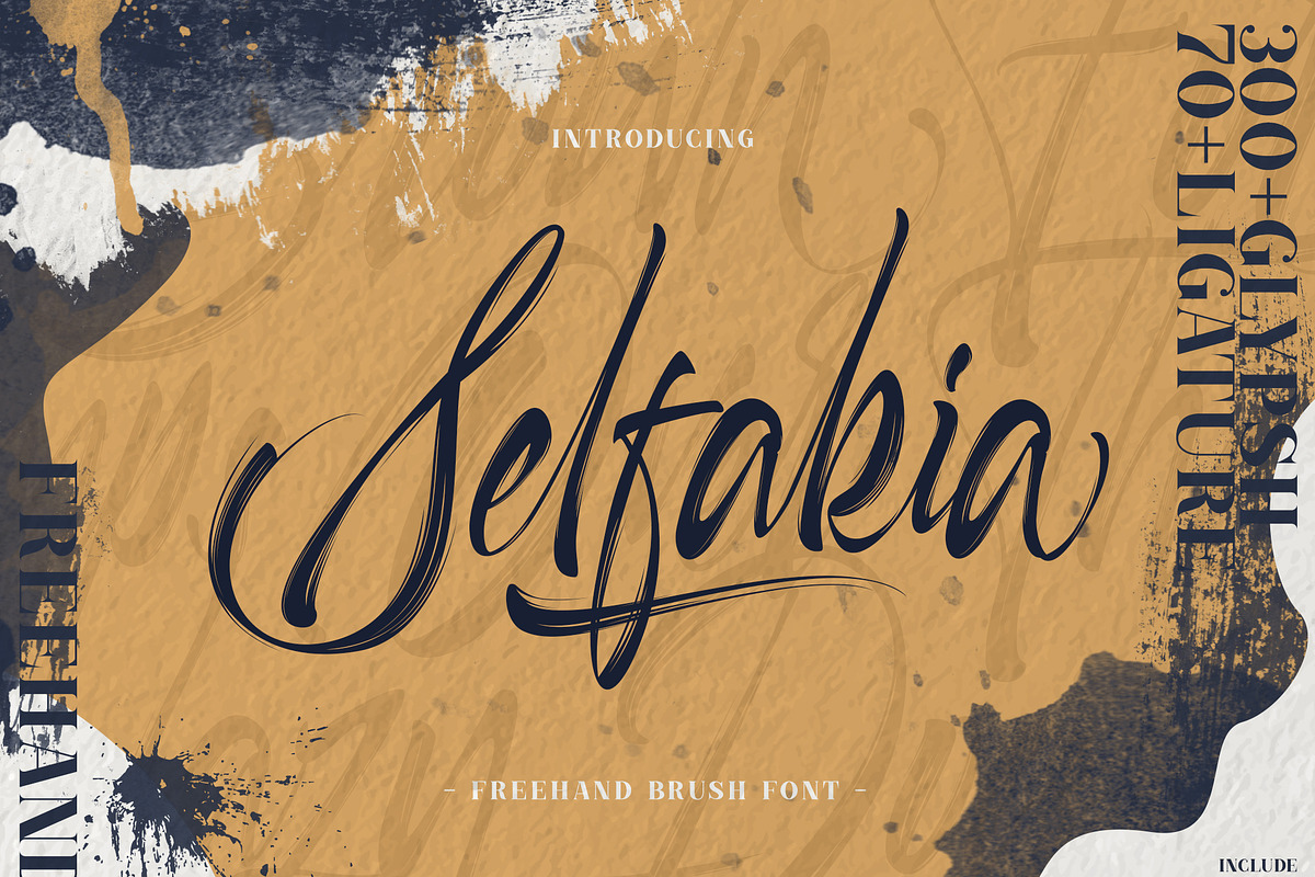 Selfakia Brush Font