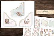 Shabby Chic Floral Junk Journal Kit, a Decorative Illustration by Print Haven Mochi Vintage (Thumbnail 4 of 8)