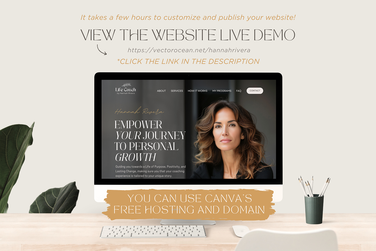 Coaching Website Template Canva Site, a Landing Page Template by vectorocean (Photo 7 of 11)