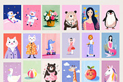 Girls-Nursery Wall Art-Whimsy Prints, a Background Graphic by Essentially Nomadic (Thumbnail 11 of 14)