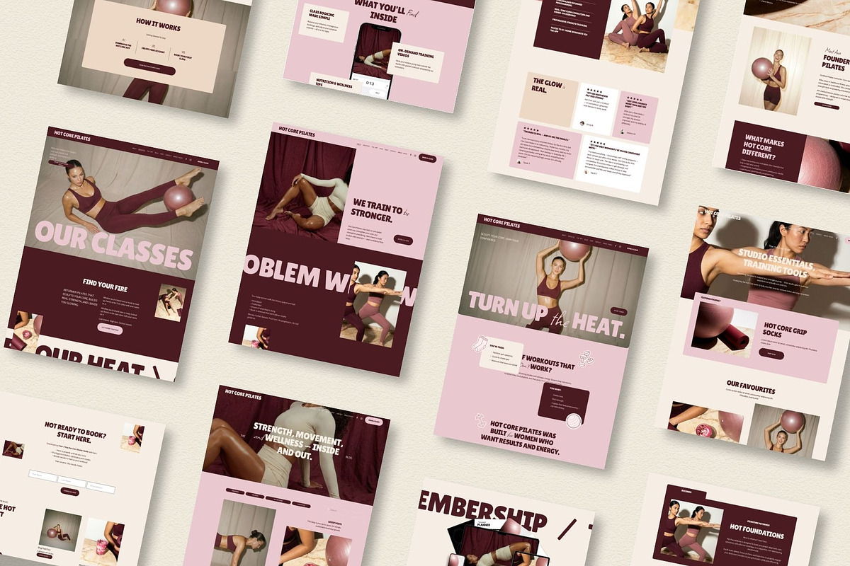 Pink Red Squarespace 7.1 Template, a Squarespace Template by Row Creative (Photo 7 of 10)