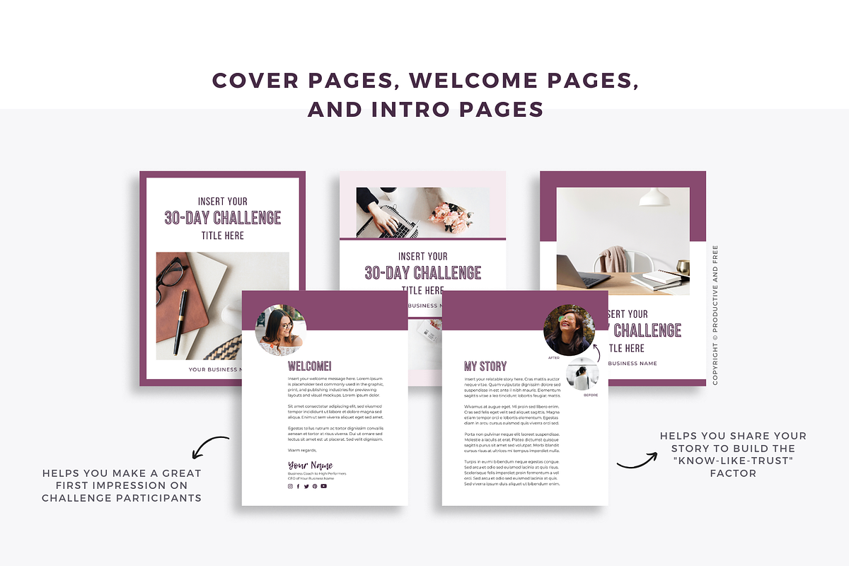 30-Day Lead Magnet Challenge Bundle, a Magazine Template by ProductiveandFree (Photo 5 of 20)