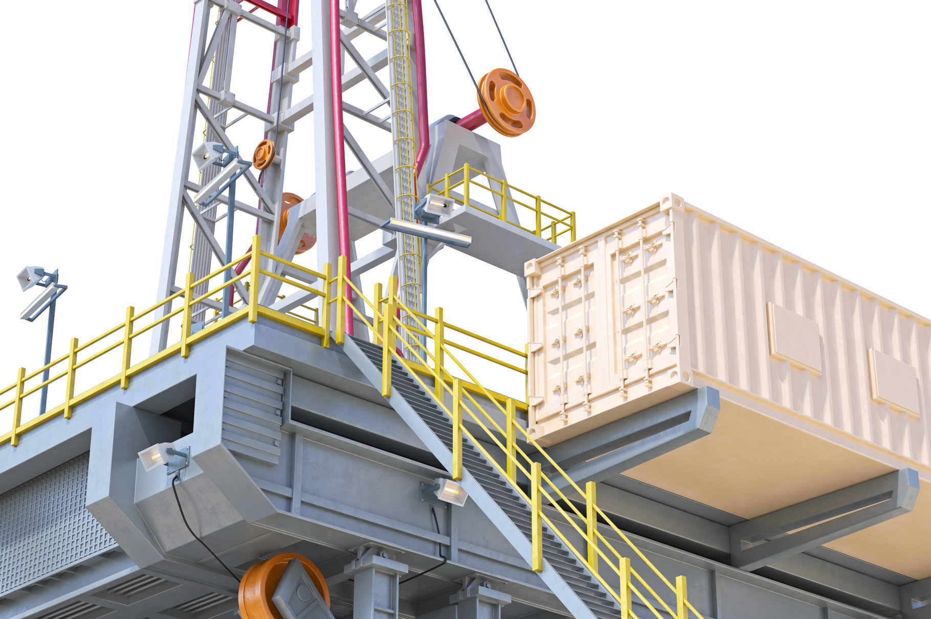 Land rig metal, close view, an Object Graphic by ARTYuSTUDIO | Creative ...