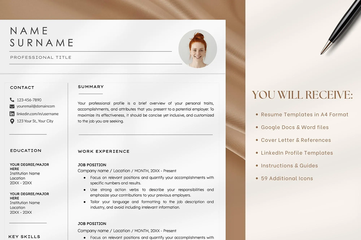 Google Docs Resume Template, a Resume Template by OkiDocs Resume Templates (Photo 9 of 9)