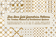 Lux Gold Geometrics seamless pattern, a Pattern Graphic by ARTOZEN DIGITAL (Thumbnail 1 of 10)