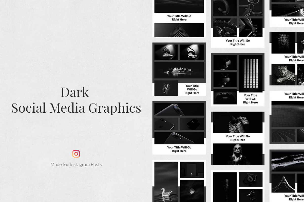 Dark Pack, a Social Media Template by Social Corner Graphics (Photo 5 of 8)