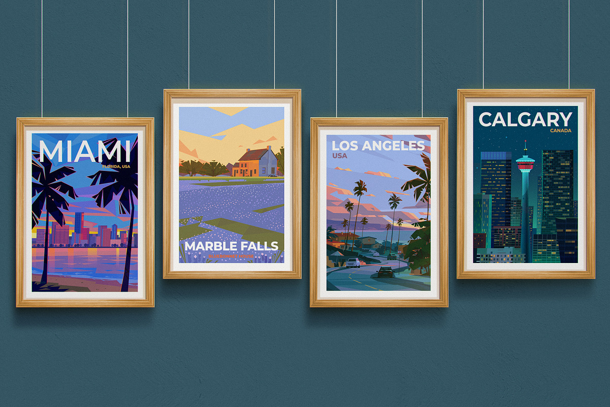 Travel Posters. Part 8., an Illustration by Red Monkey (Photo 5 of 14)