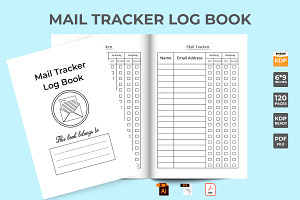 KDP Interior Mail Tracker Notebook