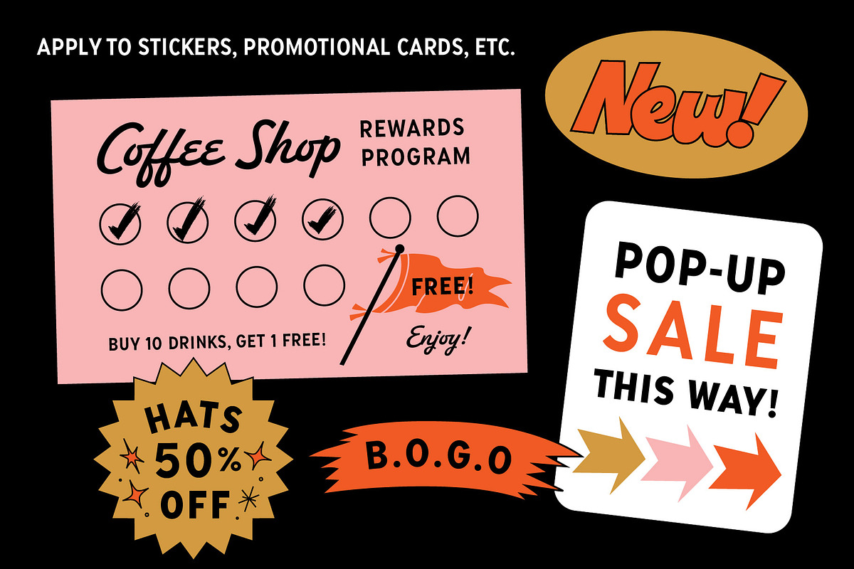 Sale/Shop Sticker Illustration Pack, an Illustration by Josty (Photo 4 of 6)