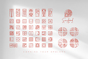Modern Art Deco Seafood Art, an Outline Icon by Anna (Thumbnail 4 of 6)