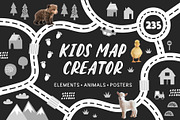 Modern Kids Map Creator, an Object Graphic by MaNechaeva (Thumbnail 1 of 9)