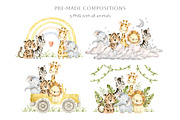 Safari animals, an Animal Illustration by NellyaEgorova (Thumbnail 4 of 11)