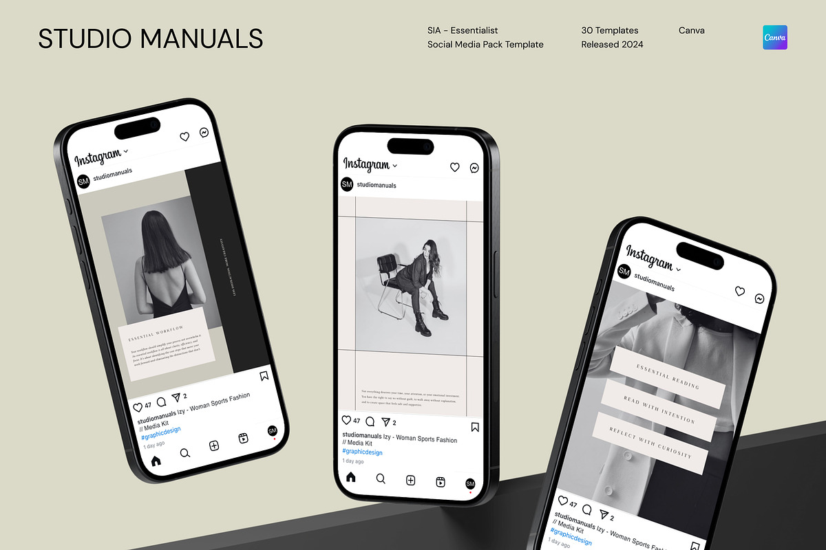 SIA – Essentialist Social Media Pack, a Social Media Template by Studio Manuals (Photo 5 of 8)