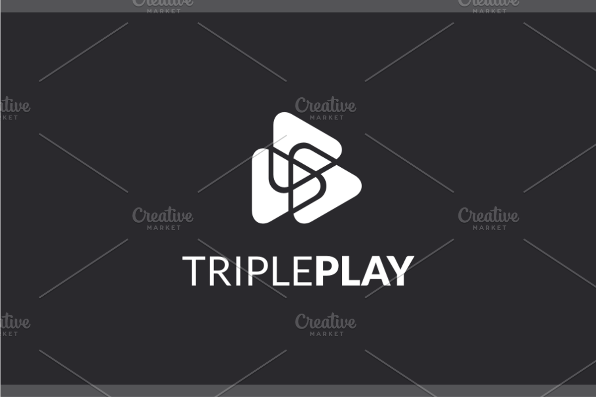 Triple Play Colorful Symbol Logo, a Branding & Logo Template by yopie (Photo 2 of 3)