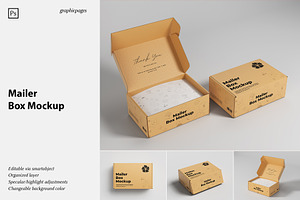 Mailer Box Mockup