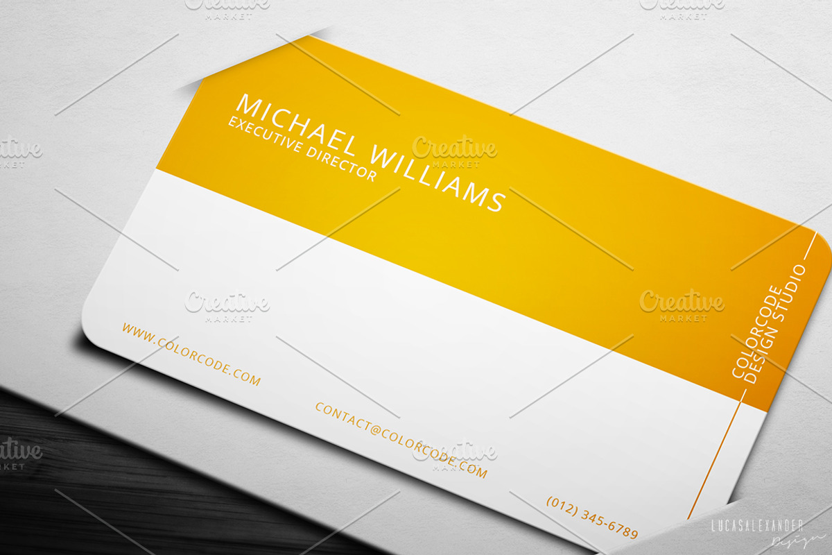 Chromatic Business Card, a Business Card Template by Lucas Alexander (Photo 1 of 4)