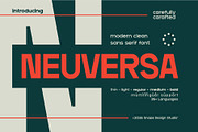 Neuversa - Modern Sans Serif Font, a Sans Serif Font by Snape Design Studio (Thumbnail 1 of 12)