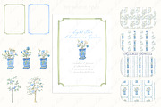 Chinoiserie Garden Toile Light Blue, a Graphic by LABFcreations (Thumbnail 3 of 7)