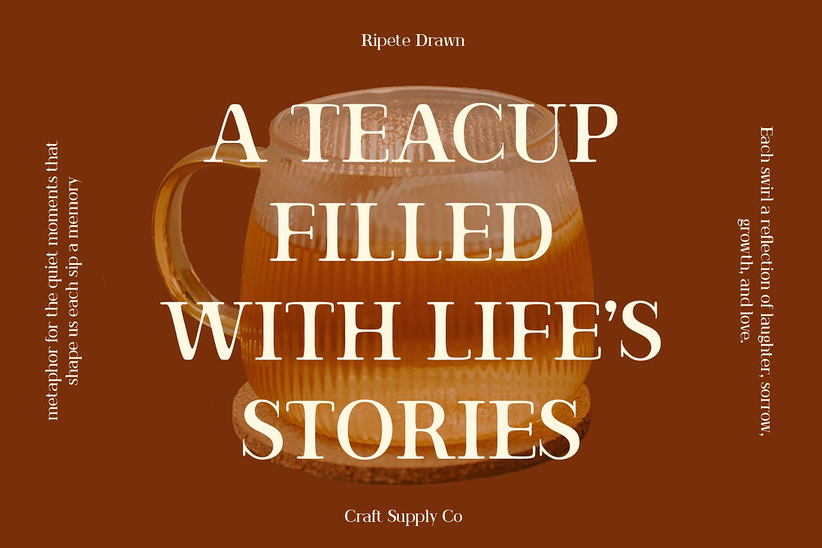 Ripete Drawn, a Serif Font by Craft Supply Co. (Photo 4 of 8)