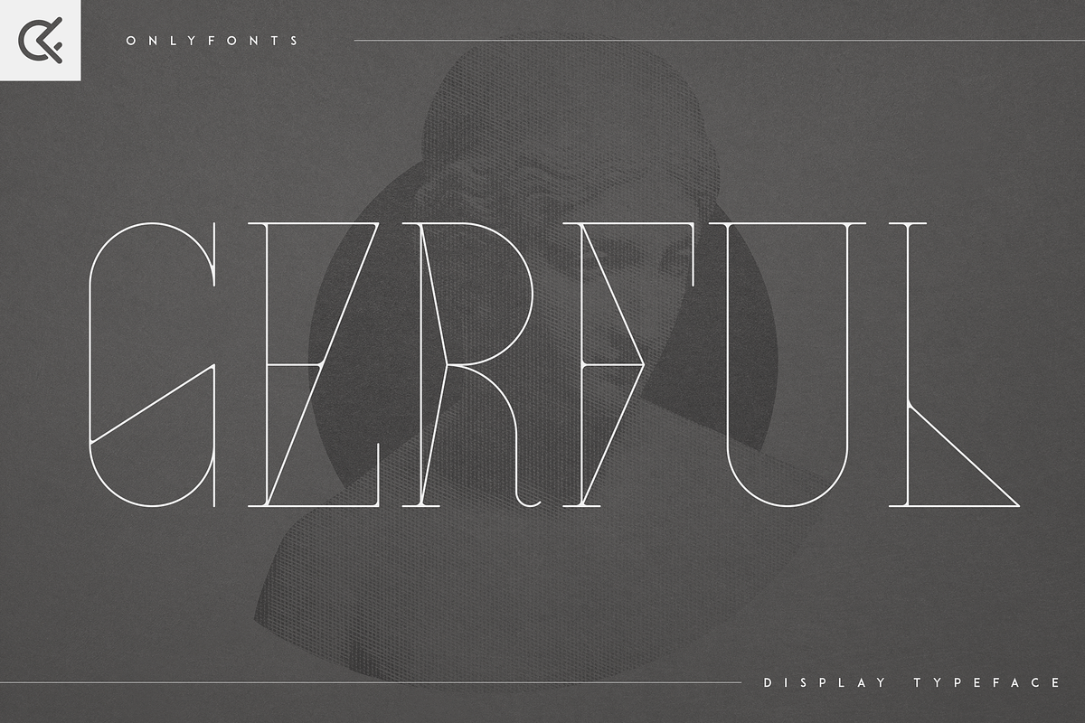 Gerful - Creative Display Typeface, a Font by Only Fonts (Photo 1 of 10)