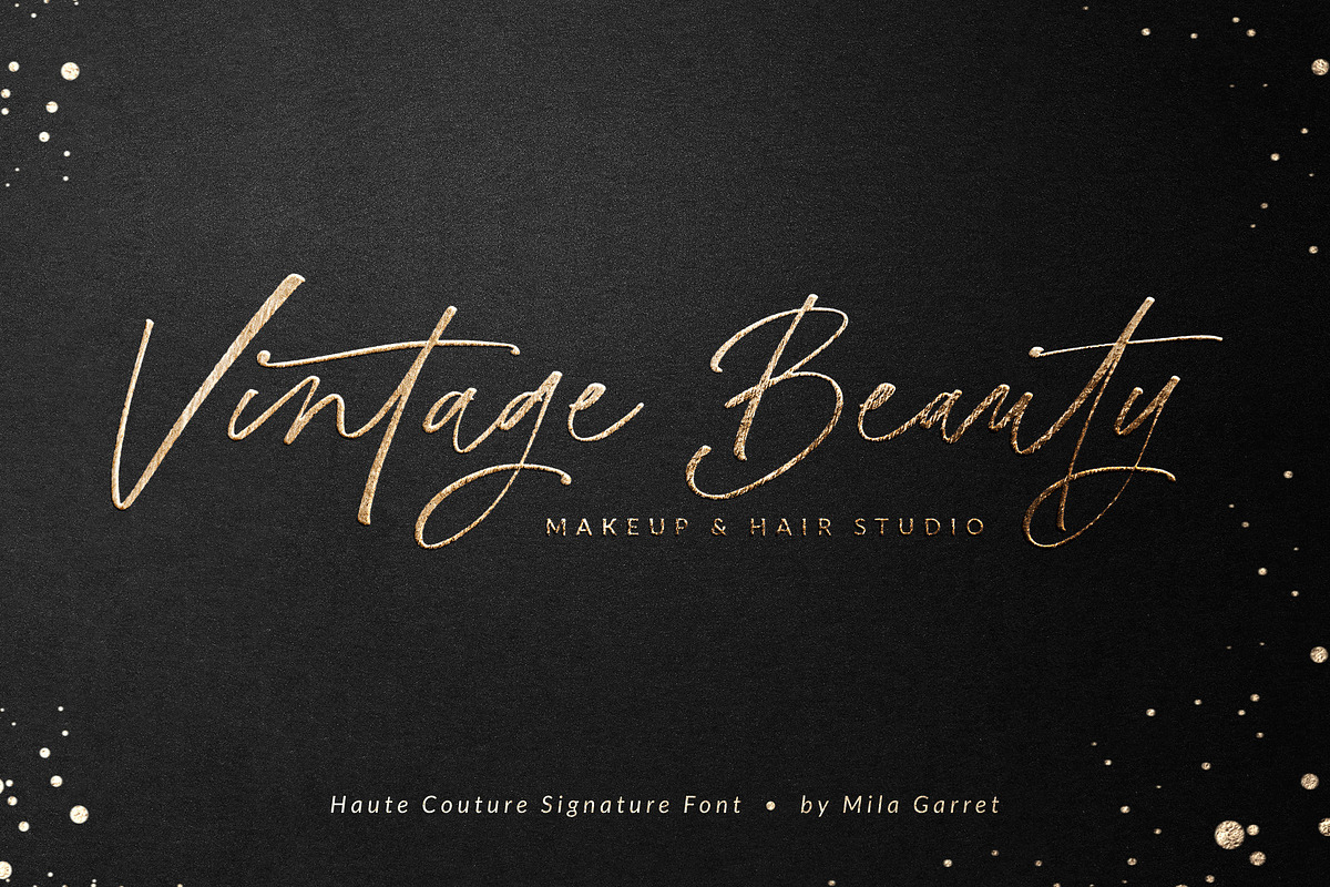 HauteCouture Handwritten Script Font, a Script Font by Mila Garret (Photo 18 of 23)