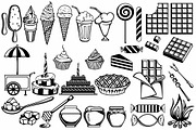 Set of various sweets, an Icon by LineworkStock (Thumbnail 1 of 3)