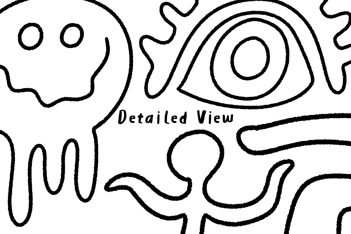 Hand Drawn Abstract Outlined Shapes, an Object Graphic by Heather Green Designs (Photo 2 of 7)