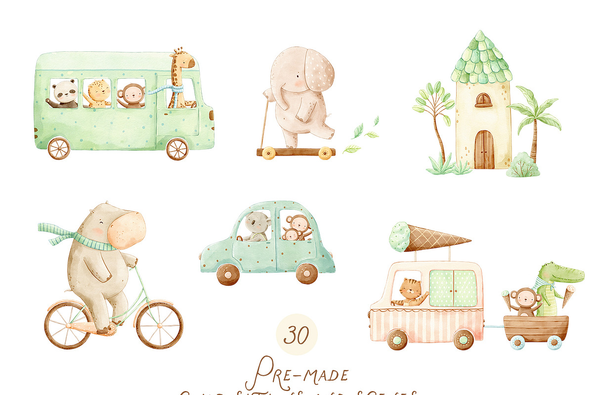 Safari Friends, adventures animals, an Animal Illustration by polikarpovaart (Photo 4 of 24)