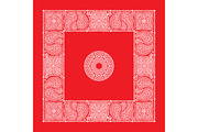 Set Of 4 Paisley Bandana's II, a Pattern Graphic by Bakhtiozin art graphic (Thumbnail 3 of 5)