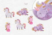 Rainbows and unicorns clipart, a Decorative Illustration by CreativeByLu (Thumbnail 5 of 15)