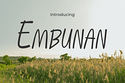 Embunan, a Sans Serif Font by Pinisi ART (Thumbnail 1 of 10)