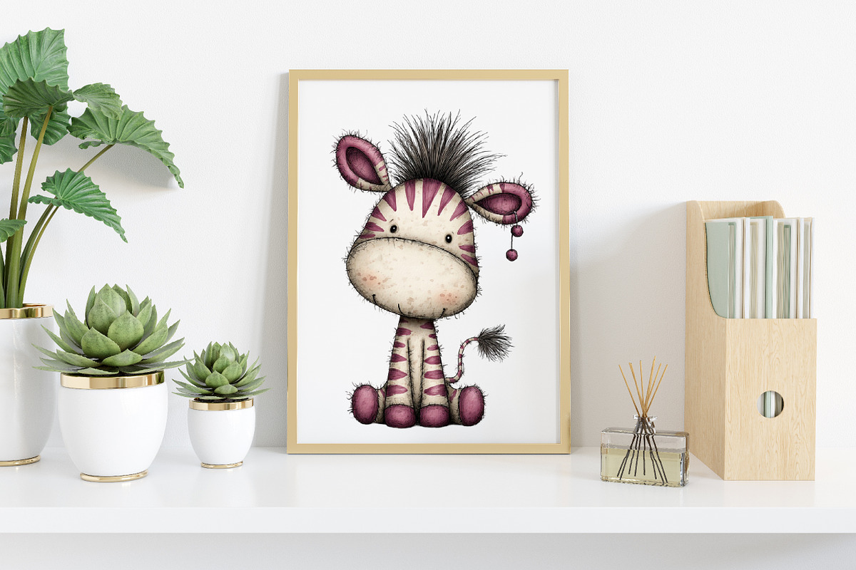 Whimsical Baby Animal Clipart Bundle, an Illustration by Canvas Craft (Photo 7 of 7)