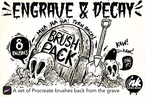 Vintage Engrave & Decay Brushes