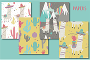 LLamas paper, a Pattern Graphic by Poppymoondesign (Thumbnail 2 of 2)