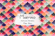 Mermaid Scales Pattern, a Pattern Graphic by MoodyPapers (Thumbnail 1 of 2)