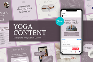 Yoga Content Canva Template