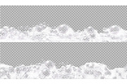 Realistic white soap foam borders, a Decorative Illustration by Yayasya (Thumbnail 1 of 3)