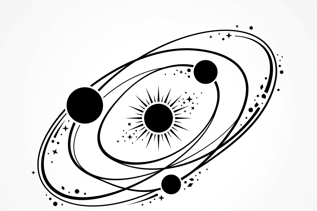 60 Planet Orbit Abstract Silhouette, an Empty State Illustration by Amazin_art (Photo 34 of 35)