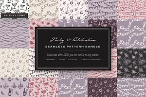 Party & Wedding Seamless Patterns