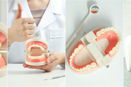 Collage of photos for Teeth treatment concept, a Health & Medical Photo by AtlasStudio PRO