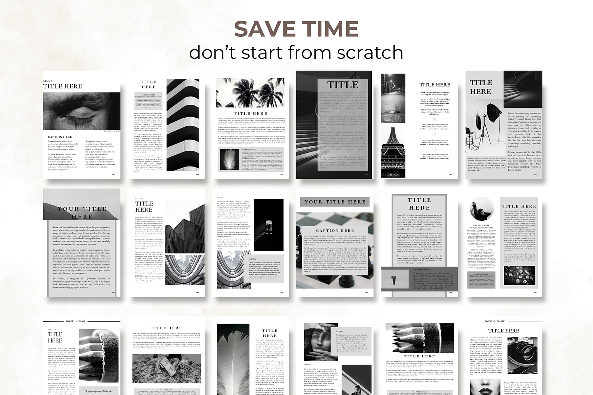 50 Pages Newsletter Canva Template, a Print Template by Digital By Nikoleta (Photo 3 of 10)