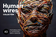 Human Wires. 40 images, a Technology Illustration by Handmadefont (Thumbnail 1 of 11)